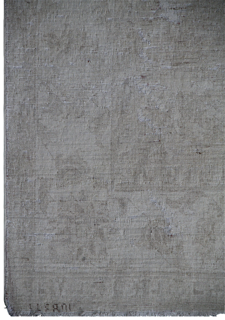 6'x9' Pale Agra Rug | Hand-Knotted Wool | Soft White Vintage Look Rug