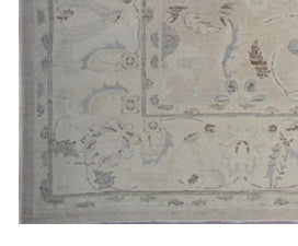 6'x9' soft colors Polonaise silk and wool Ariana luxury hand-knotted medium rug in pale tones