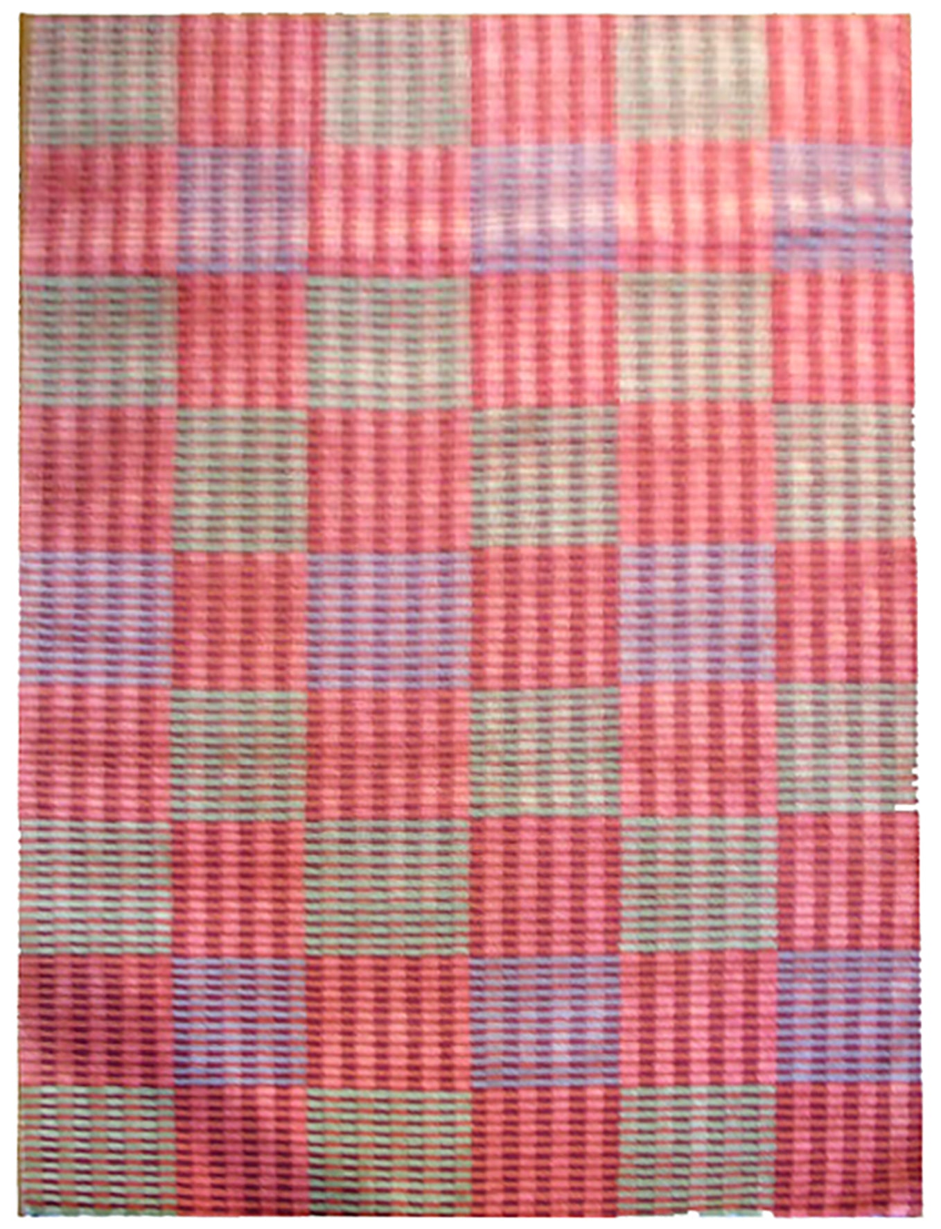 4x6 Checkered Design Tibetan Rug