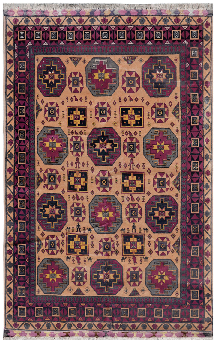 Wool Area Rug | Afghan Tribal Area Rug