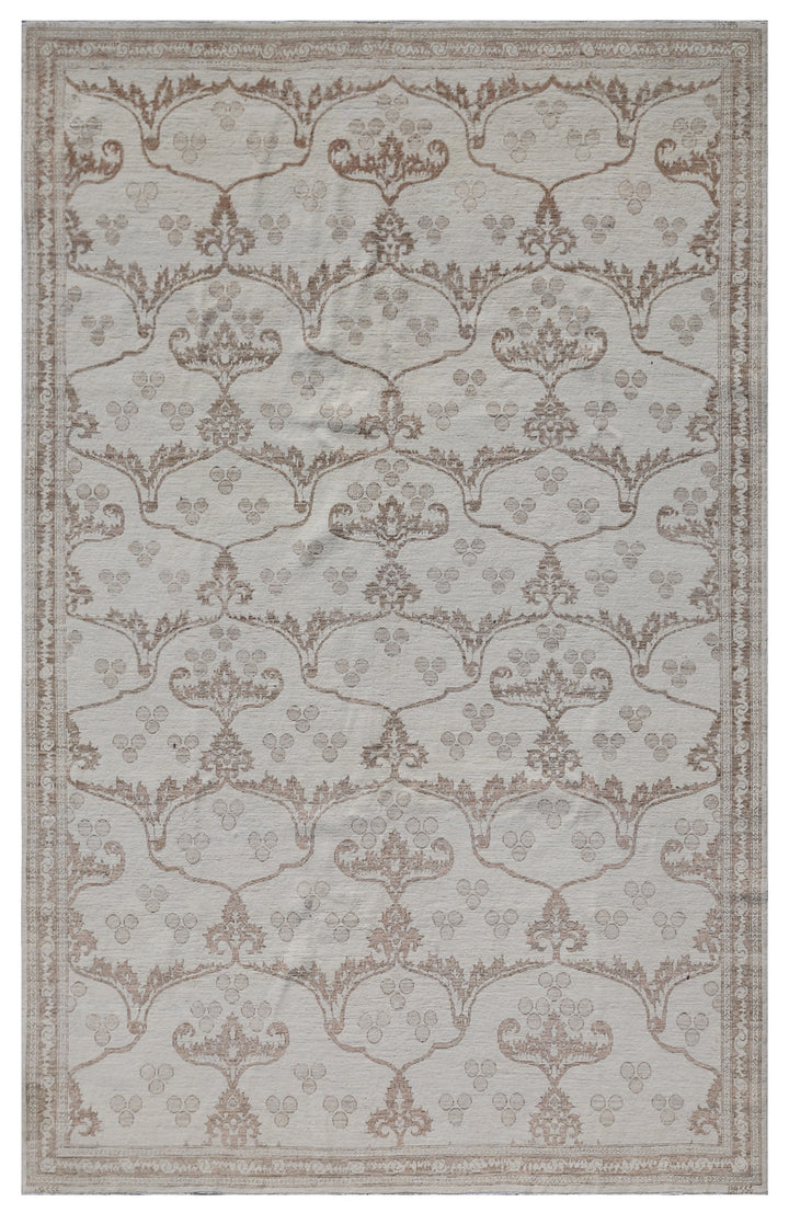 7'x10' Wool Rug | Modern Rug | Floral Area Rug