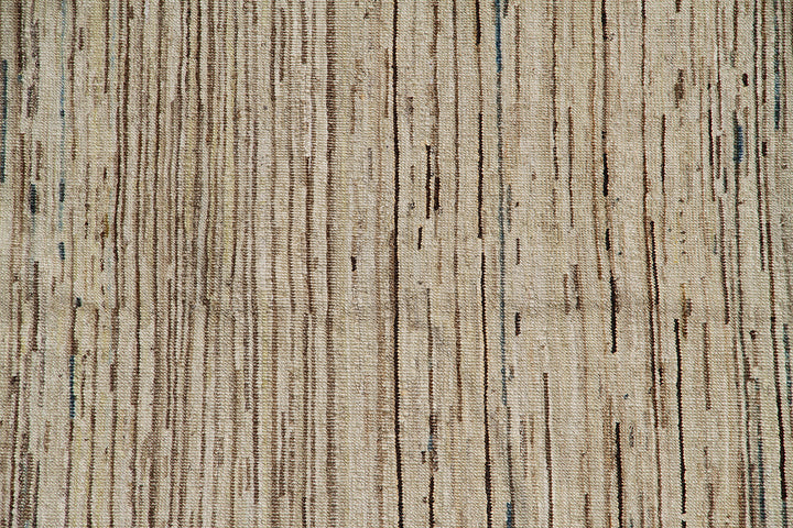 7'x9' Hand-Knotted Rug |Organic Wool | Linear Design | Modern Collection