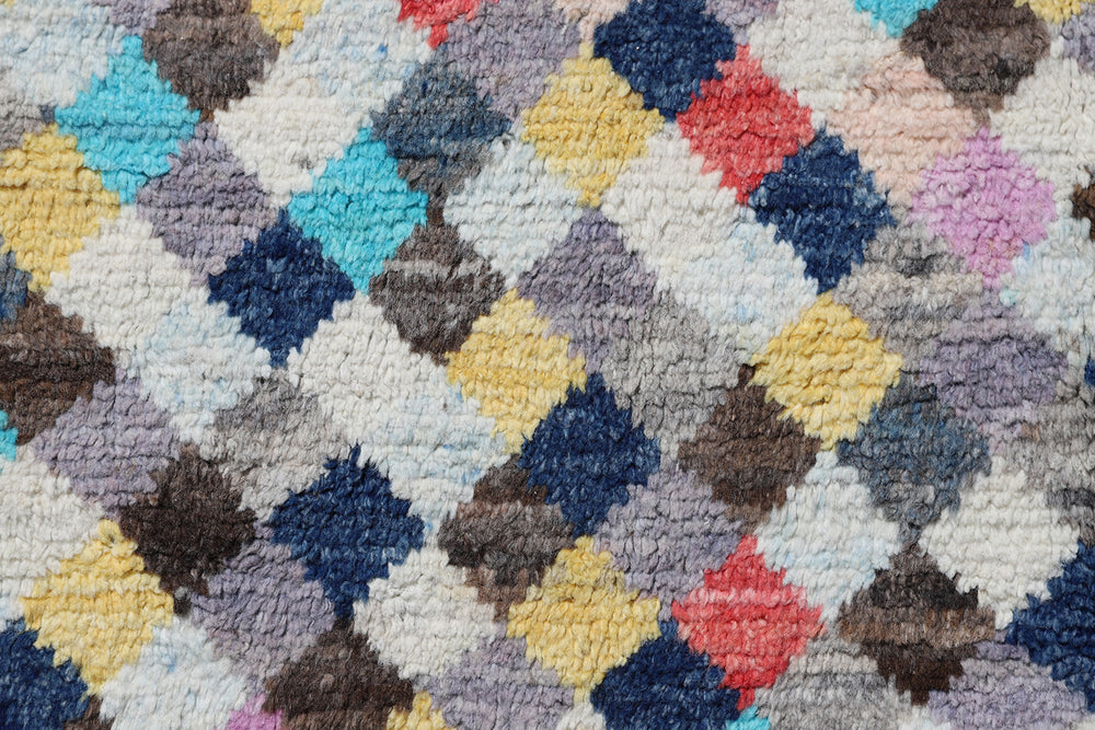 7'x9' Moroccan Rug | Shag Wool Rug | Colorful Hand-knotted Area Rug