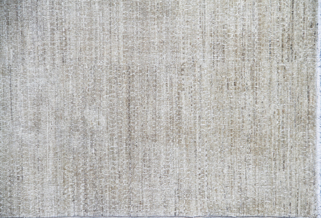 3x10 Soft and Washed-out Honeycomb Design Ariana Modern Hand-knotted Runner Rug