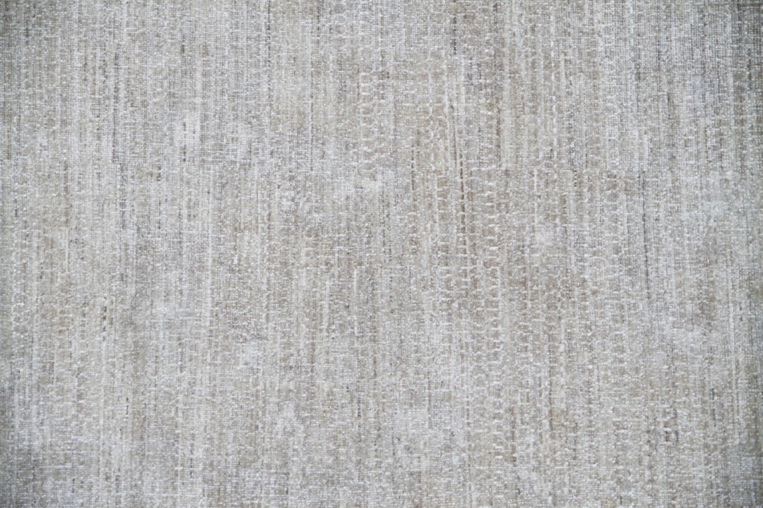 3x10 Soft and Washed-out Honeycomb Design Ariana Modern Hand-knotted Runner Rug