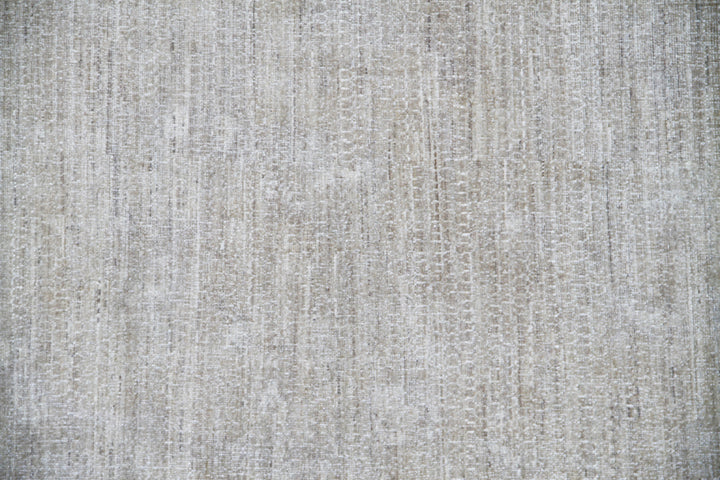 3x10 Soft and Washed-out Honeycomb Design Ariana Modern Hand-knotted Runner Rug