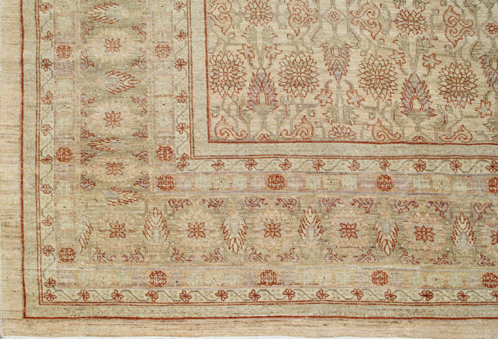 10'x14' Ariana Traditional Samarkand Gold Pastel Rust Rug