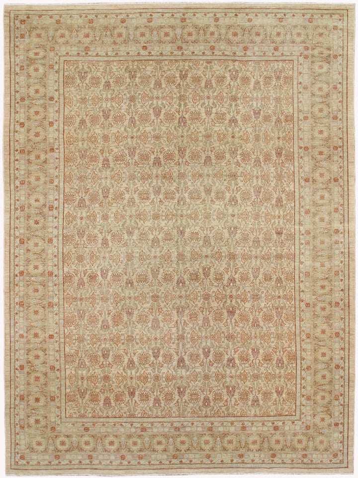 10'x14' Ariana Traditional Samarkand Gold Pastel Rust Rug