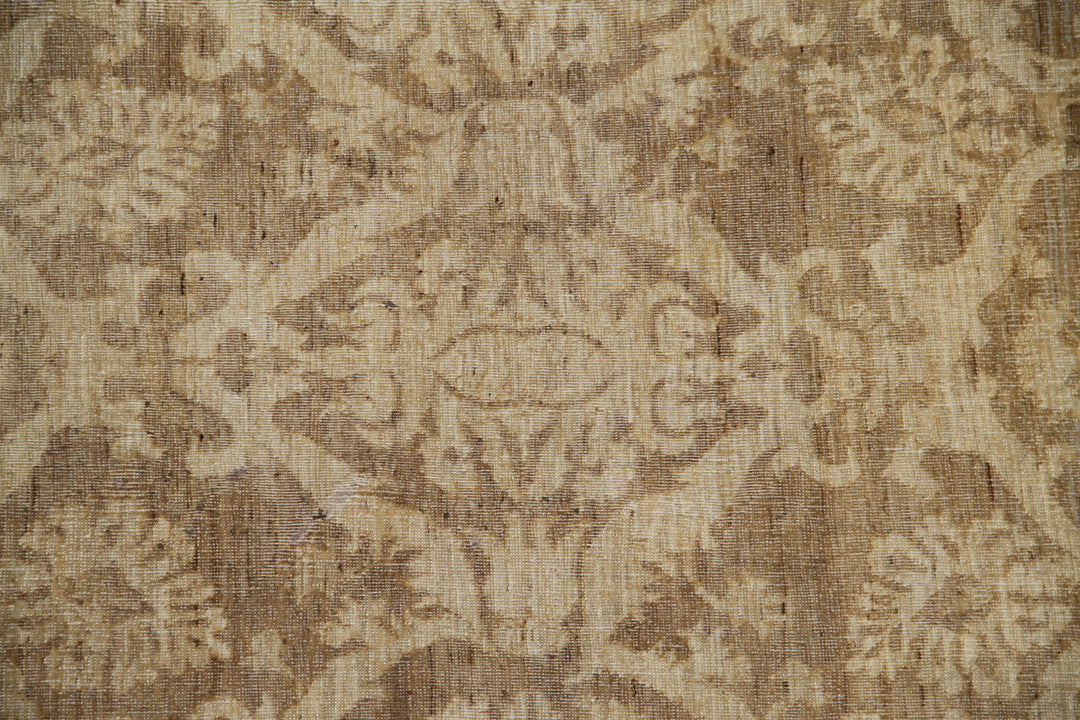 4'x12' Spanish Design Ariana Transitional Hand Knotted Runner Rug