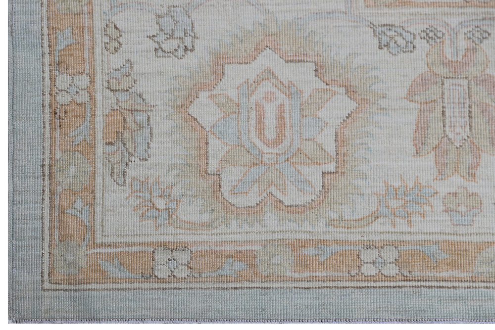 8'x10' Afghan Hand-Knotted Floral Agra Rug | Traditional | Organic Wool Rug