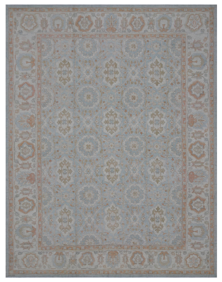 8'x10' Afghan Hand-Knotted Floral Agra Rug | Traditional | Organic Wool Rug