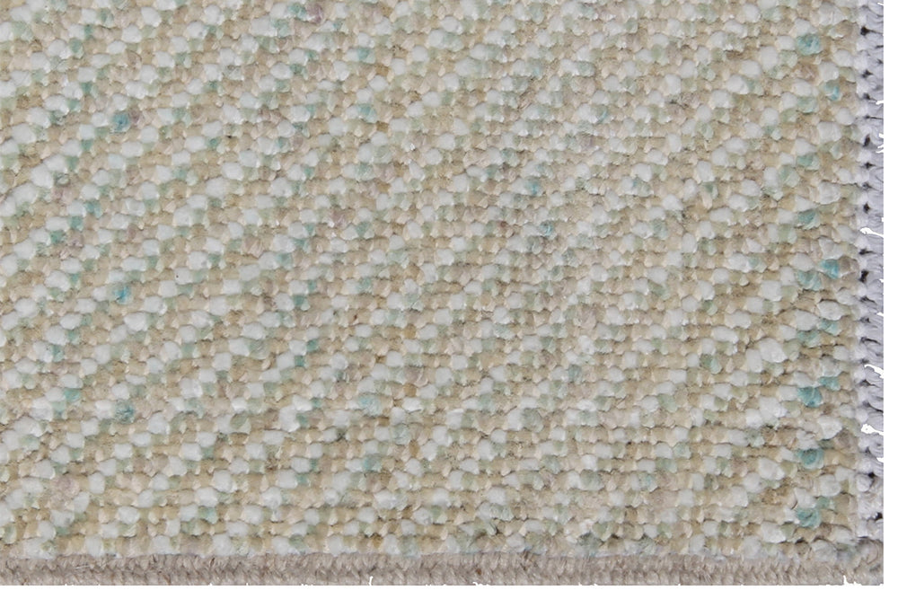8'x10' Afghan Hand-Knotted Linear Rug | Organic Wool, Modern Earth Tones