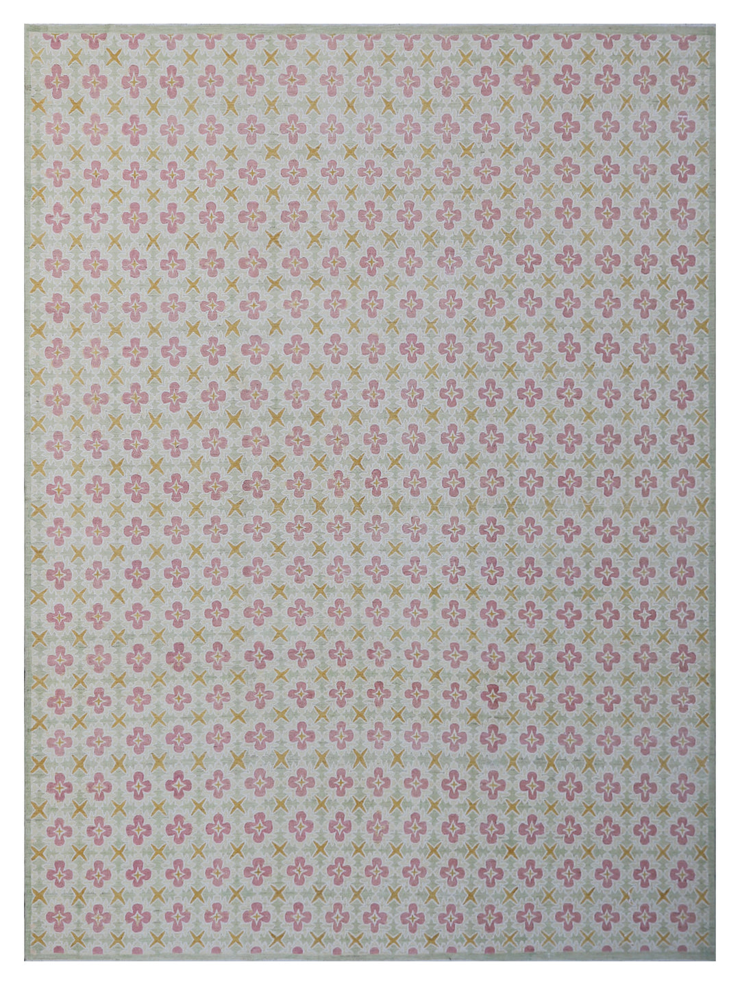8'x10' Ariana Modern Floral Rug | Hand-Knotted | Organic Wool, Short Pile