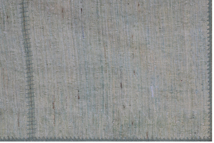 8'x10' Gray Ariana Patchwork Decorative Rug | Hand-Knotted Wool Area Rug