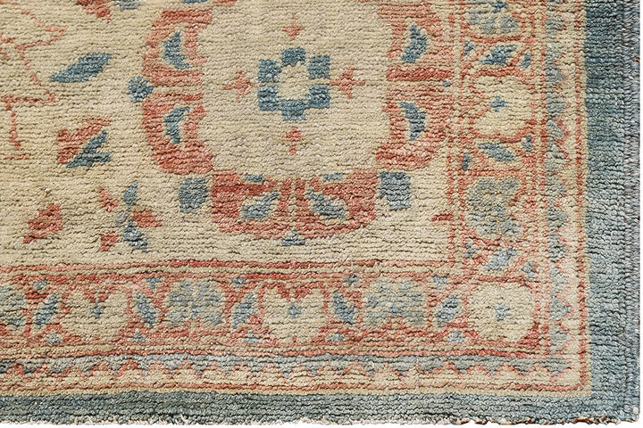 Wool Rug | Green & Terra Cotta Sultanabad Design Rug