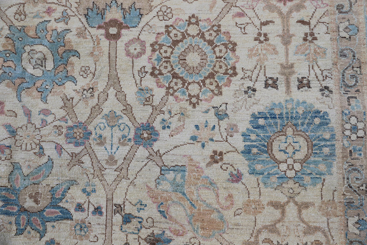 8'x10' Hand-Knotted Afghan Rug |Tabriz Shah Abbas Rug | Transitional Collection