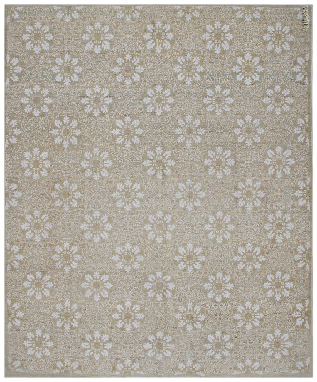 8'x10' Hand-Knotted European Rug | Ariana Transitional Collection | Organic Wool