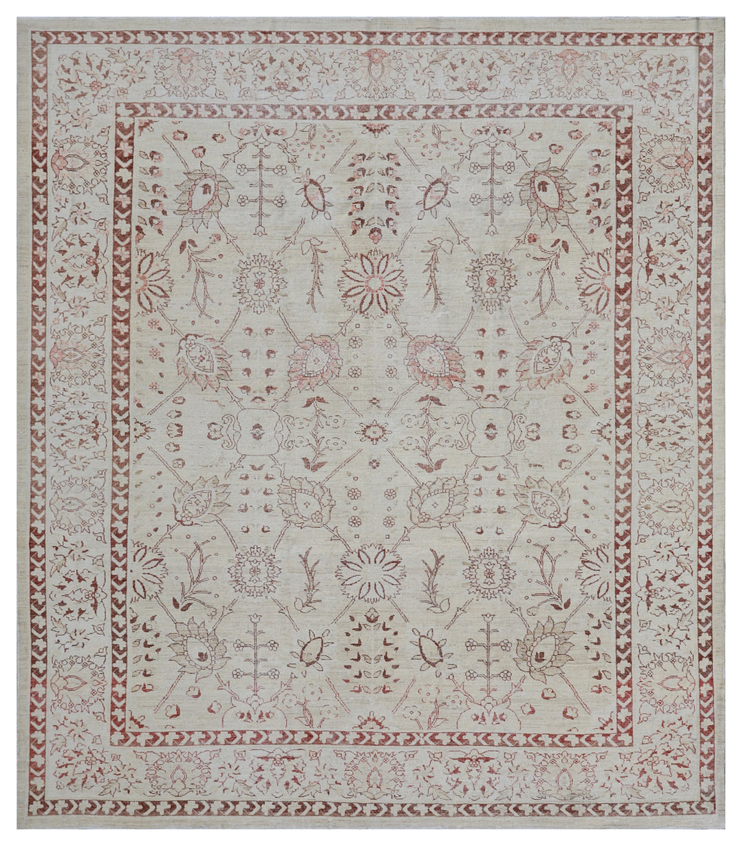 8'x10' Hand-knotted Rug |Persian Shah Abbas Tabriz Design Rug