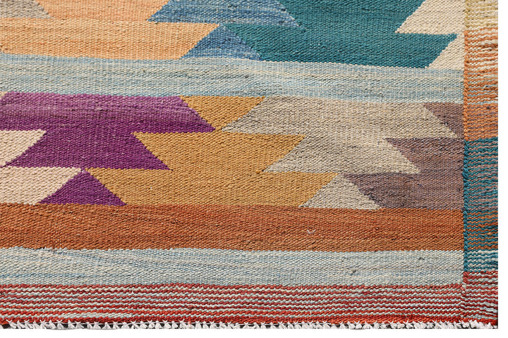 Kilim Wool Rug | Colorful Ariana Hand-woven Kilim