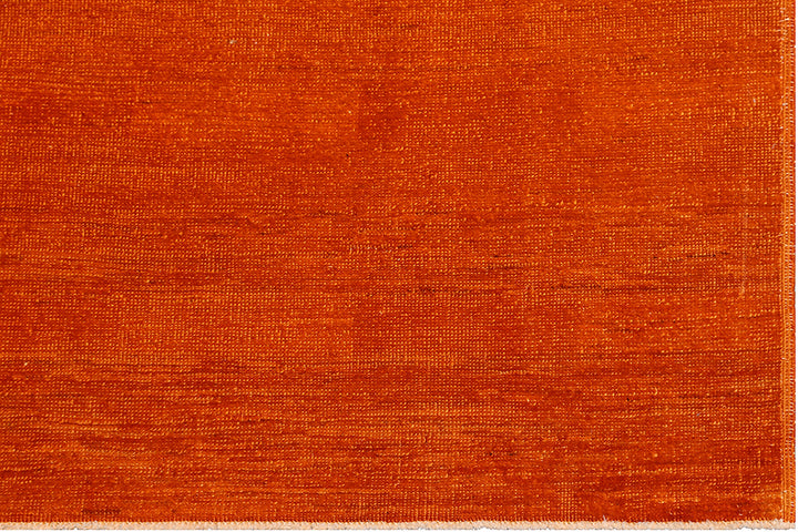 8x10 Orange Ariana Overdyed Rug | Hand-Knotted Wool Short Pile