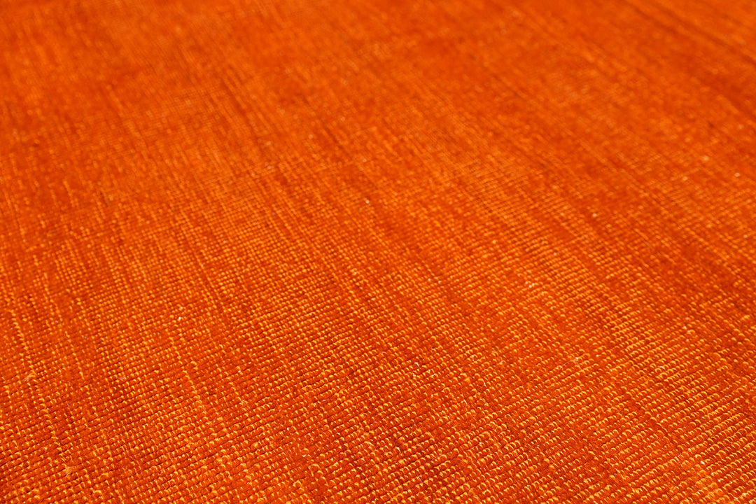 8x10 Orange Ariana Overdyed Rug | Hand-Knotted Wool Short Pile