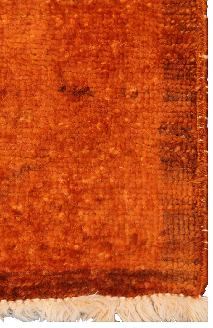 8'x10' Orange Red Persian Design Ariana Over-dye Rug