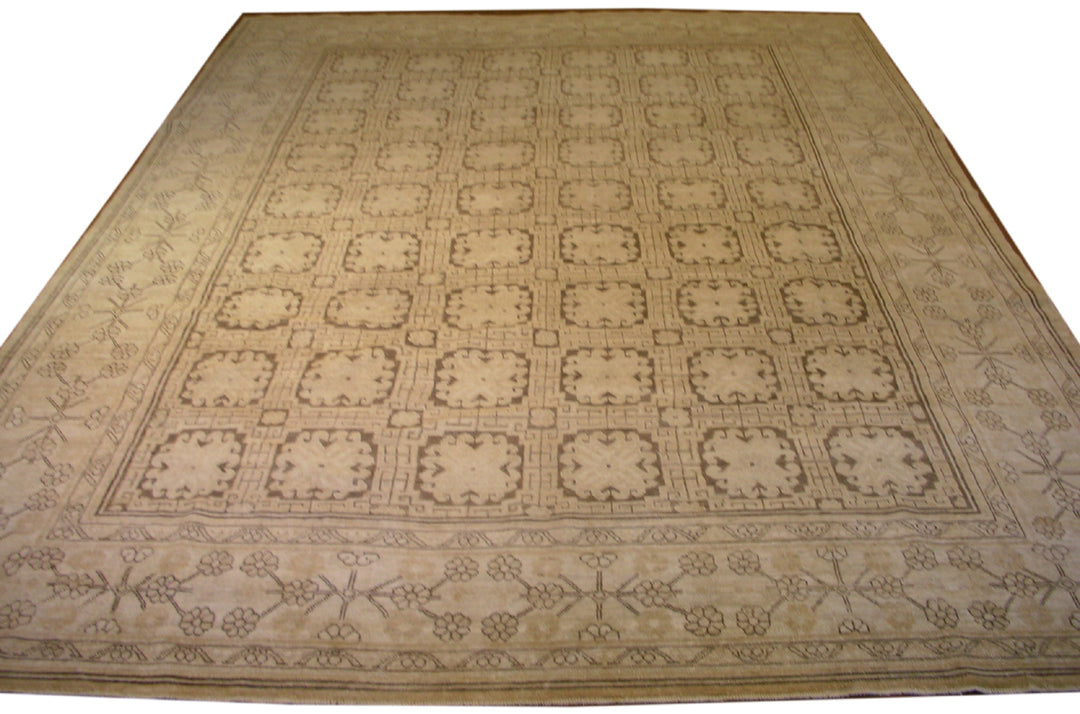 8'x12' Wool Area Rug | Earth Tone |Ariana Samarkand rug