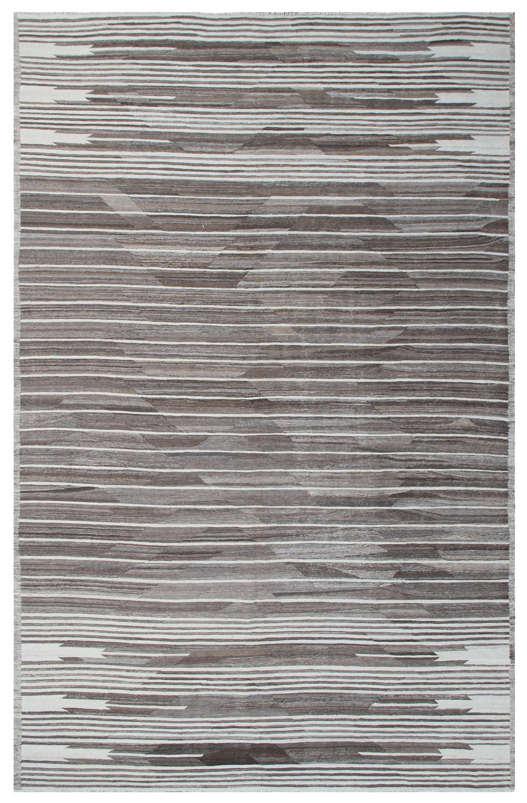 8'x14' Kilim Rug | Earthtones | Linear Pattern Ariana Kilim