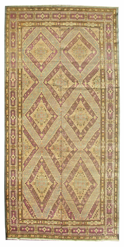 8'x16' Long & Wide Rug | Gallery Size | Vintage Yarkand