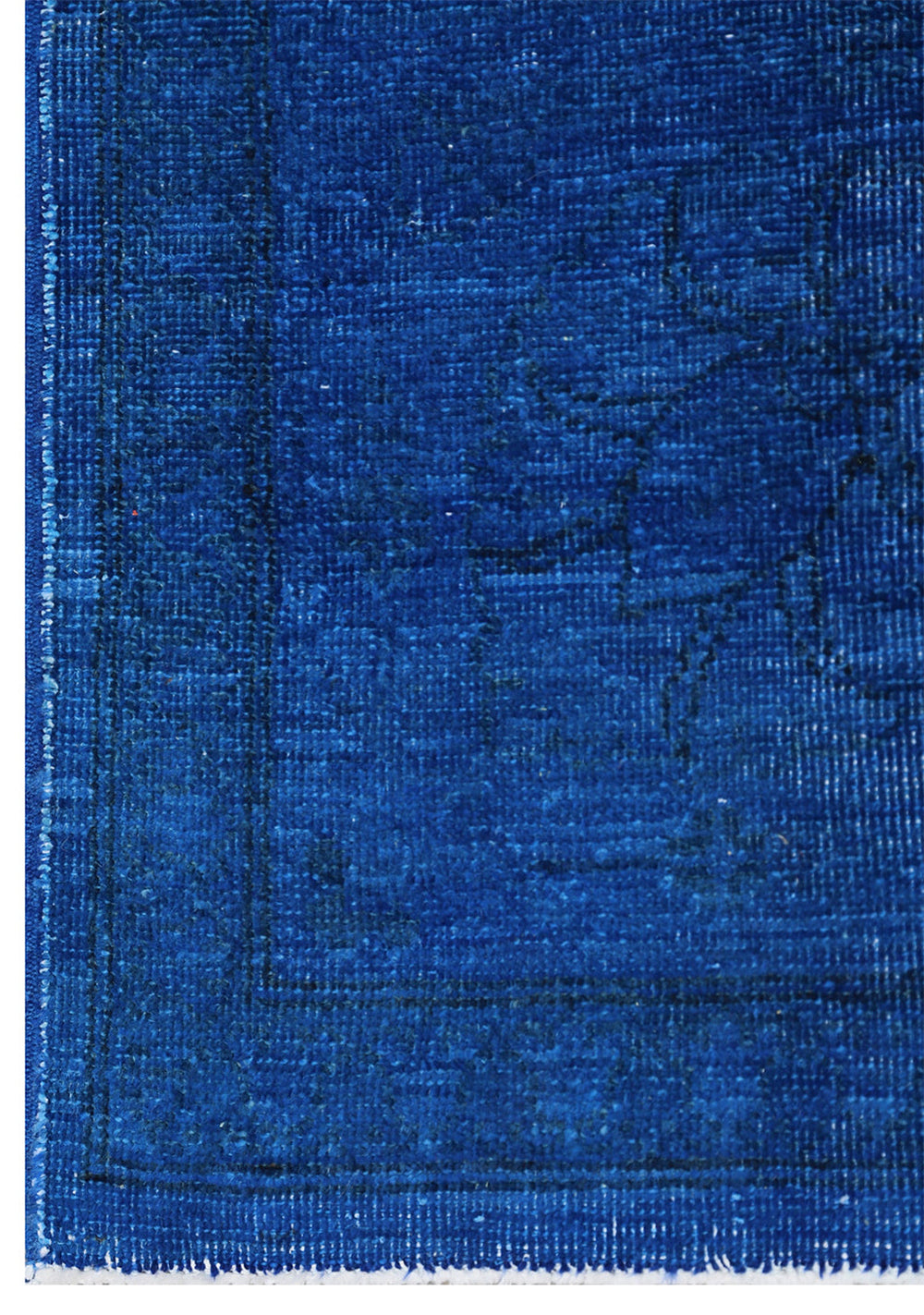 9' x 12' Navy Blue Persian Tabriz Ariana Overdyed Rug | Hand-Knotted Wool Area Rug