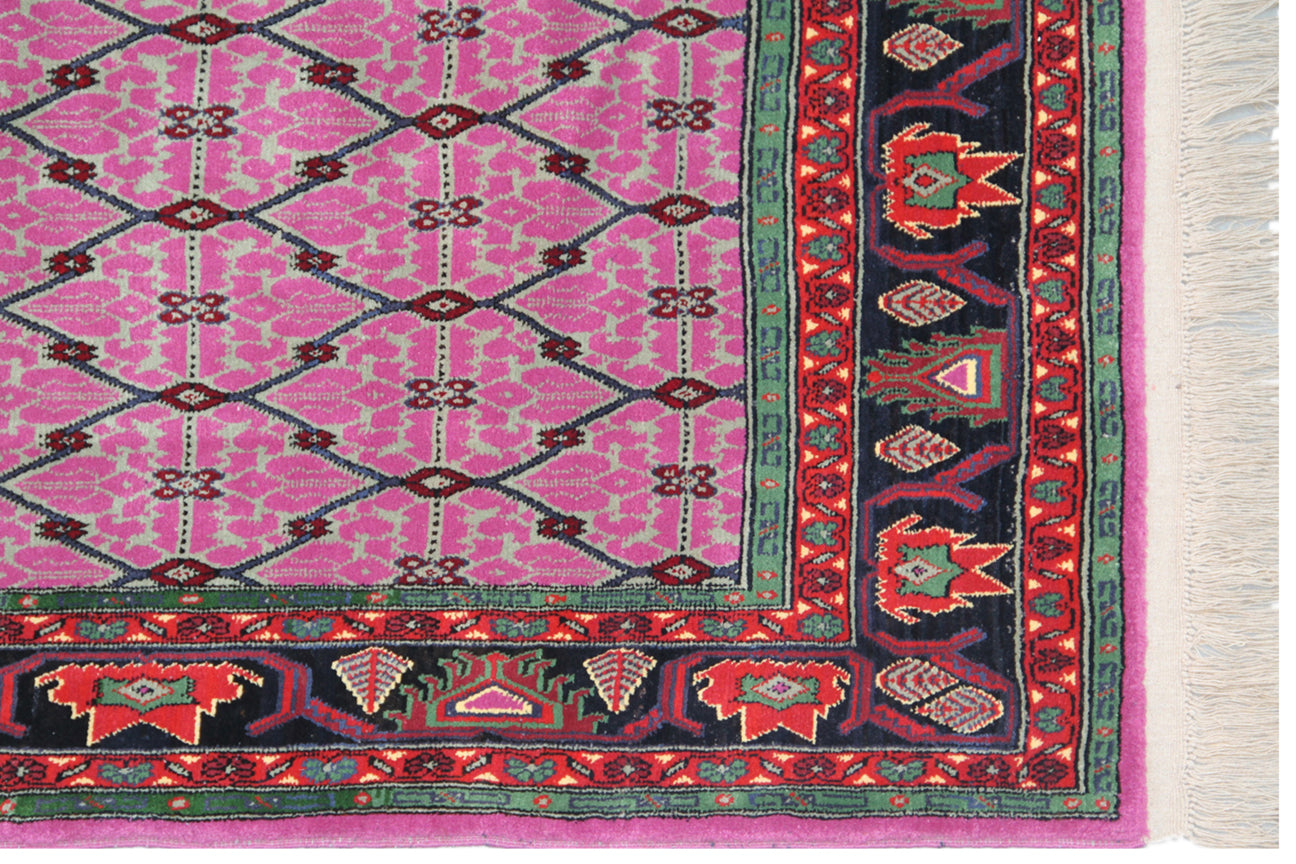 7x10 Pink Youlberz Afghan Made Rug