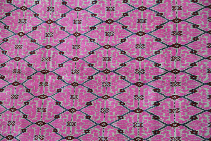 7x10 Pink Youlberz Afghan Made Rug