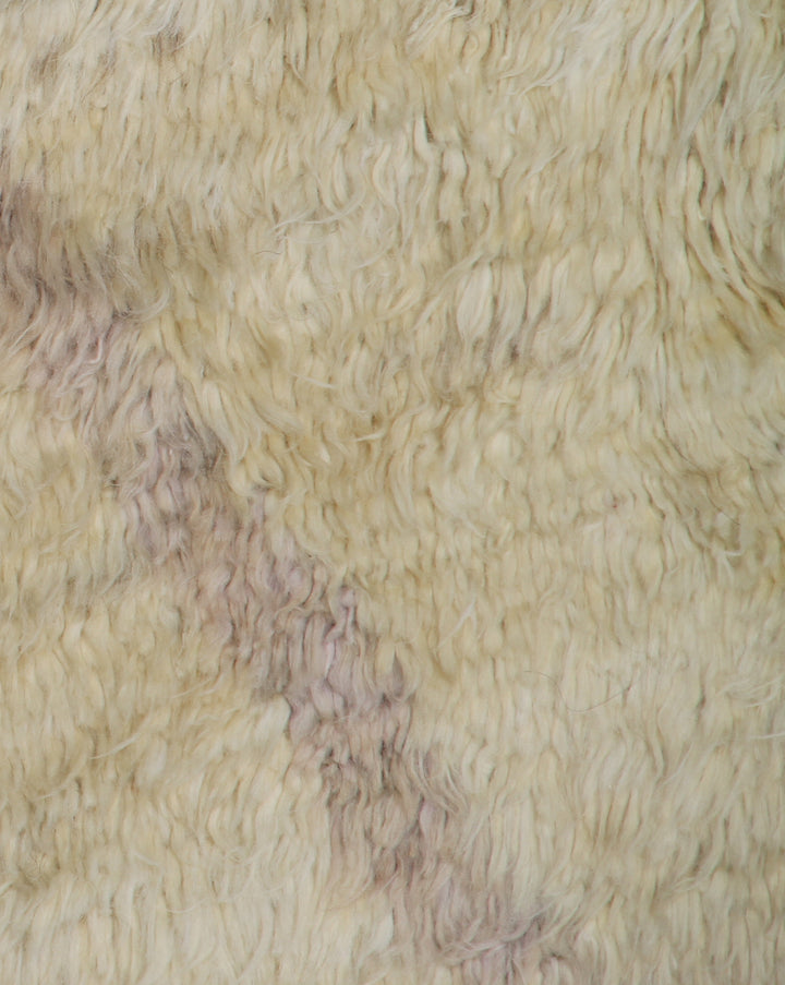 9'x11' Beige and Cream| Contemporary Moroccan Style Shaggy| Barchi Area Rug