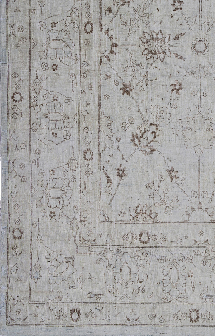 9'x11' Fine Afghan Tabriz Haji Jalili Rug | Hand-Knotted Wool & Silk