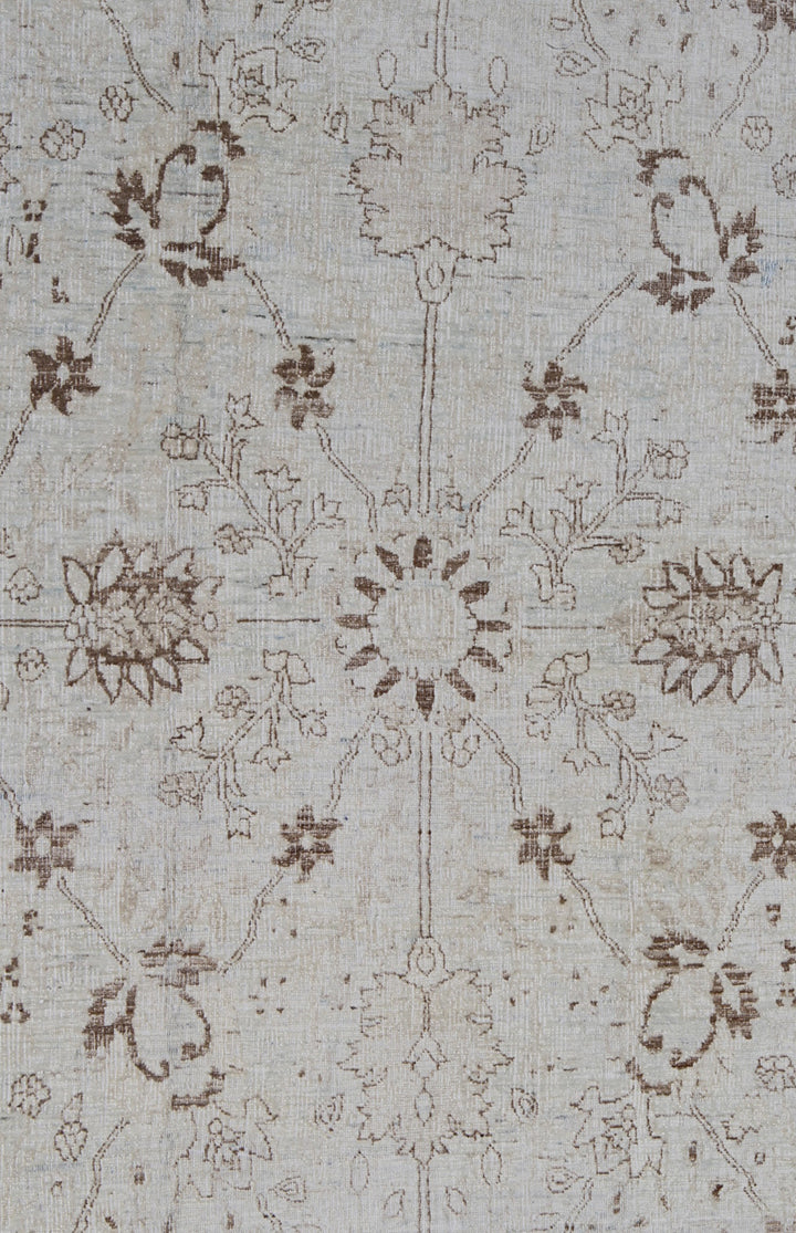 9'x11' Fine Afghan Tabriz Haji Jalili Rug | Hand-Knotted Wool & Silk