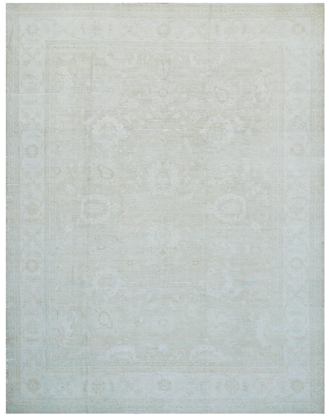 9'x11' Hand-Knotted Afghan Rug | Classic Persian Design | Organic Wool | Vintage