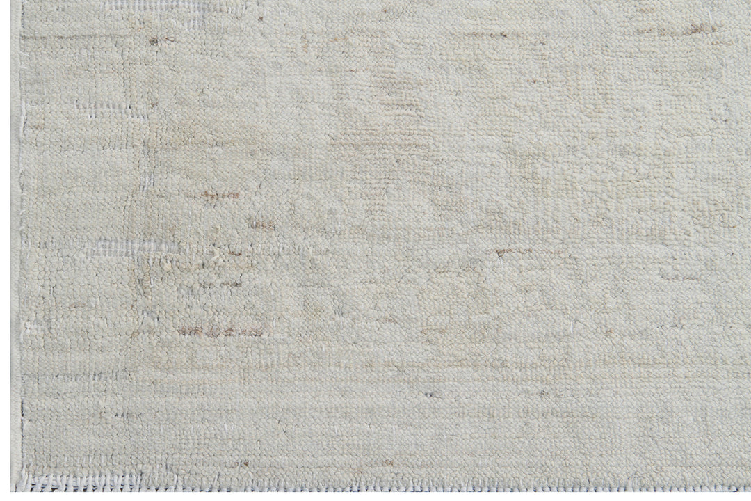9'x11' Whitewashed Agra Afghan Rug – Hand-Knotted by Hazara Artisans |