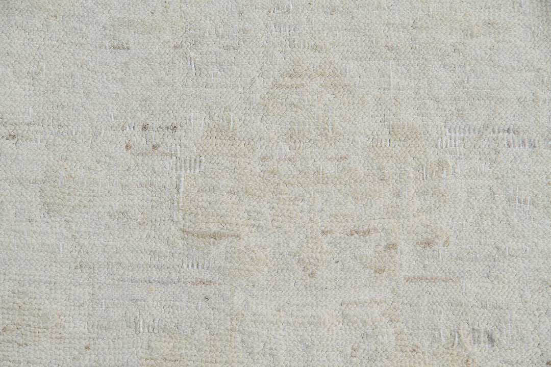 9'x11' Whitewashed Agra Afghan Rug – Hand-Knotted by Hazara Artisans |