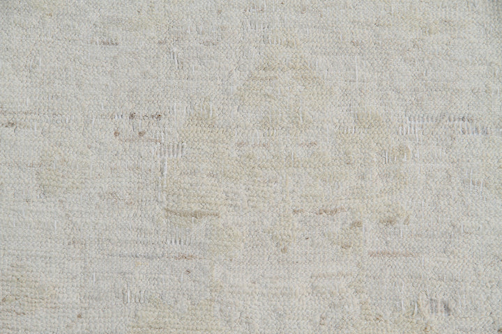 9'x11' Whitewashed Agra Afghan Rug – Hand-Knotted by Hazara Artisans |