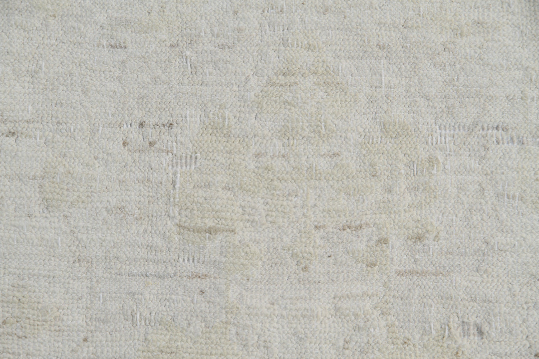 9'x11' Whitewashed Agra Afghan Rug – Hand-Knotted by Hazara Artisans |