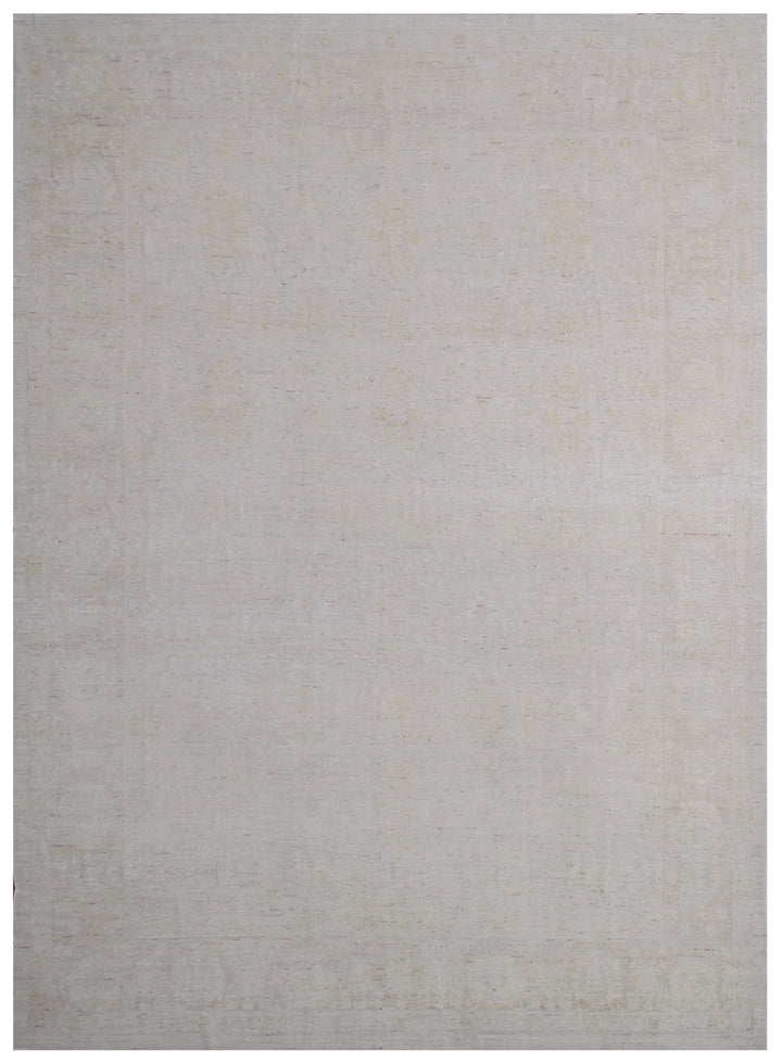 A pale beige or light brown Persian design rug with a very subtle and delicate pattern, from the Ariana Vintage Collection.