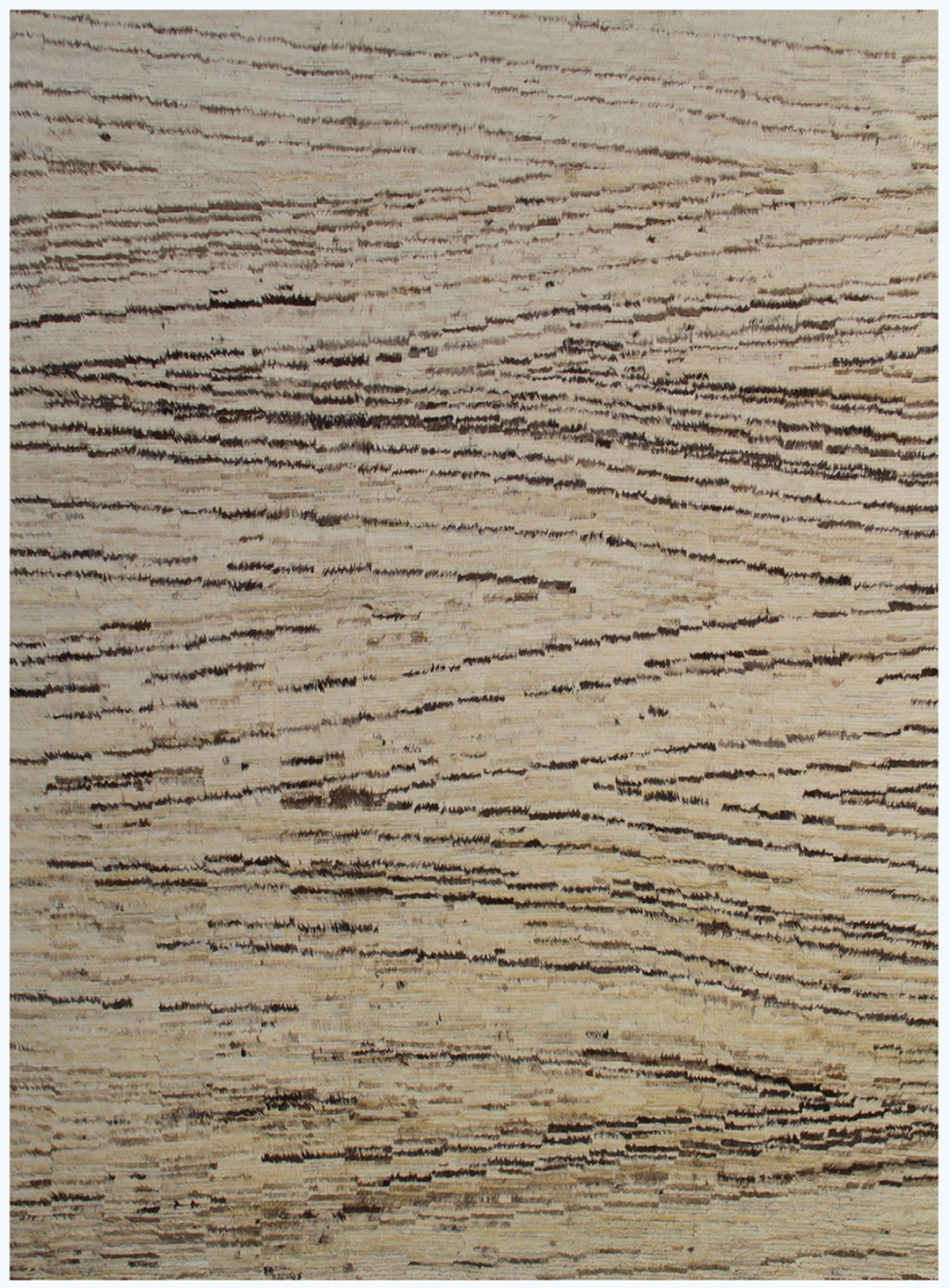 9'x12' Ariana Moroccan Cream and Brown Neutral Tone Barchi Area Rug