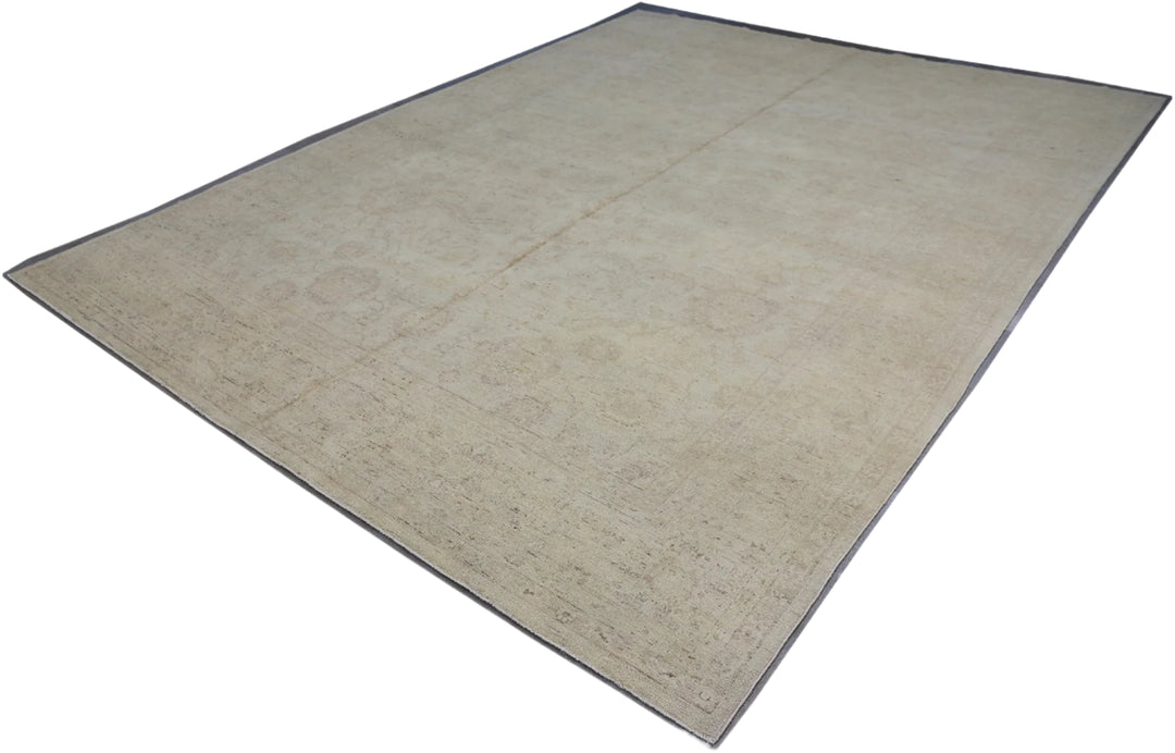 9'x12' Wool Area Rug | Ariana Traditional | Earth Tone Floral Rug