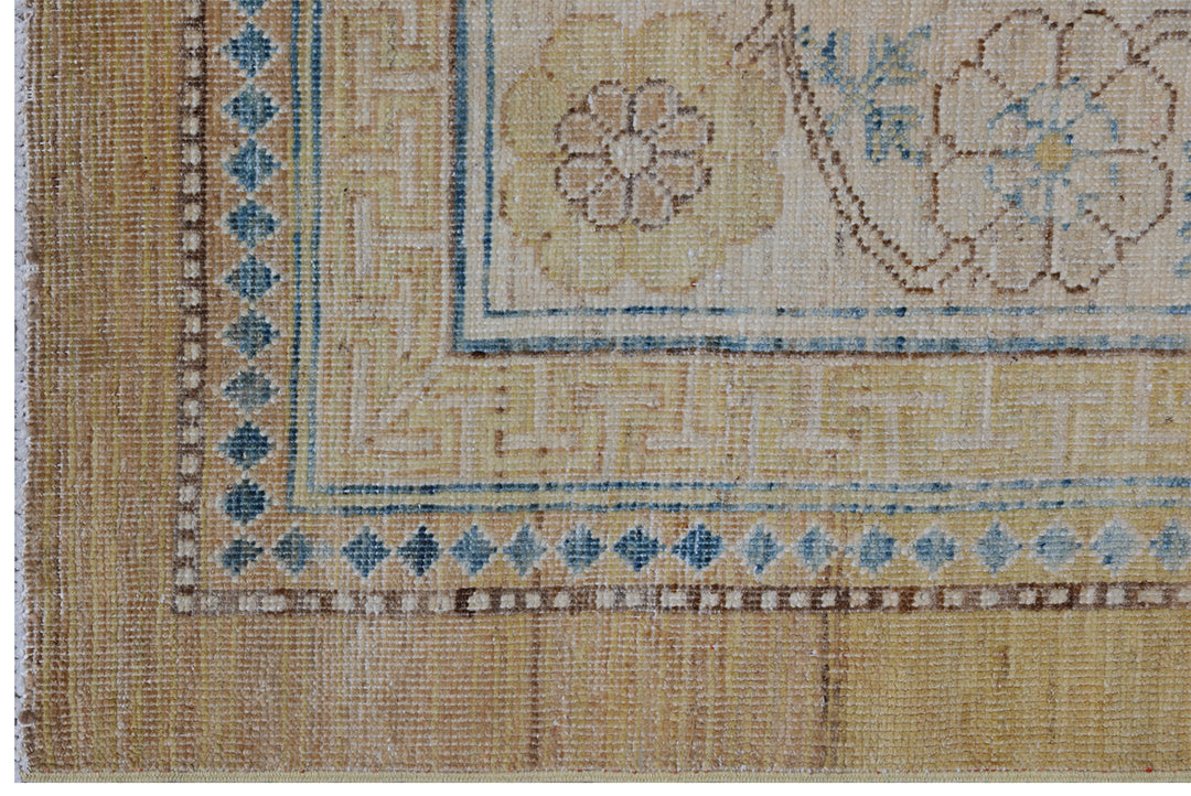 Ariana Traditional Khotan Geometric Design Rug