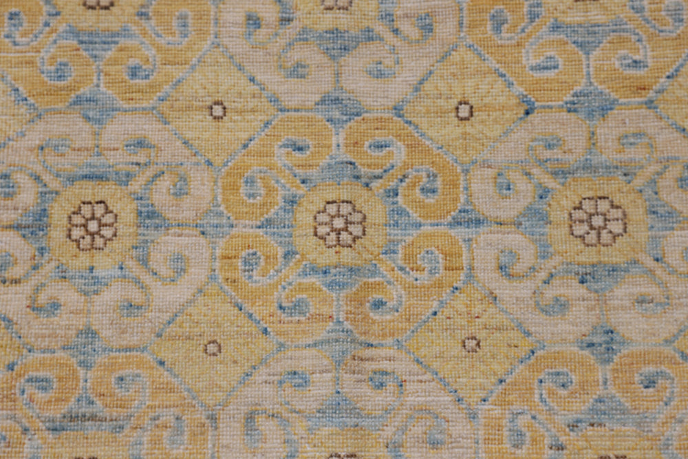 Ariana Traditional Khotan Geometric Design Rug