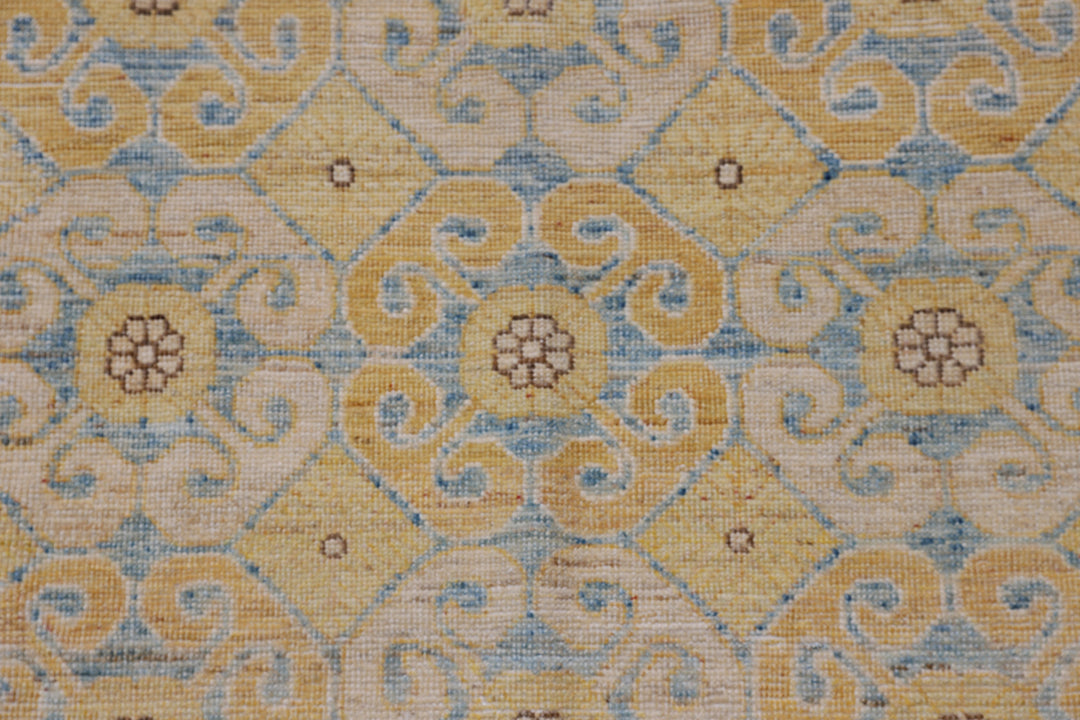 Ariana Traditional Khotan Geometric Design Rug