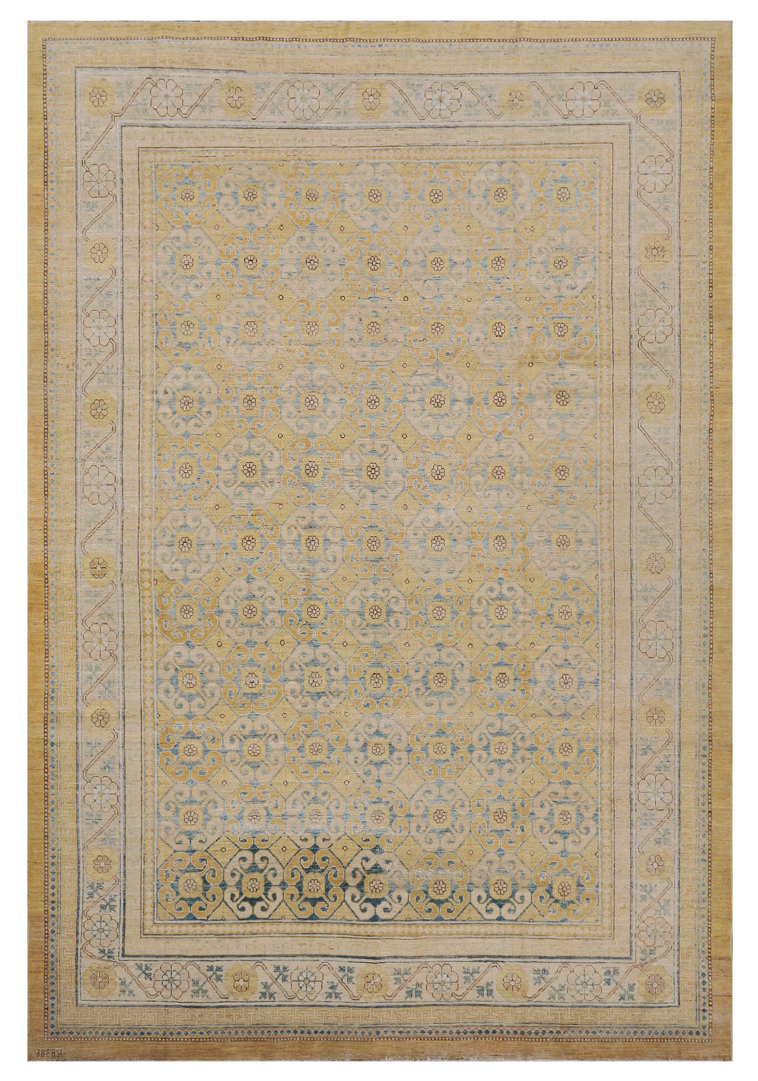 Ariana Traditional Khotan Geometric Design Rug