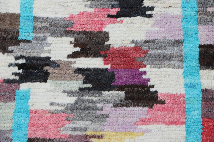 9x12 colorful wool rug morrocan area rug 21035 (3)