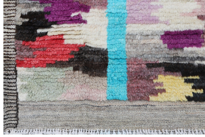 9x12 colorful wool rug morrocan area rug 21035 (4)