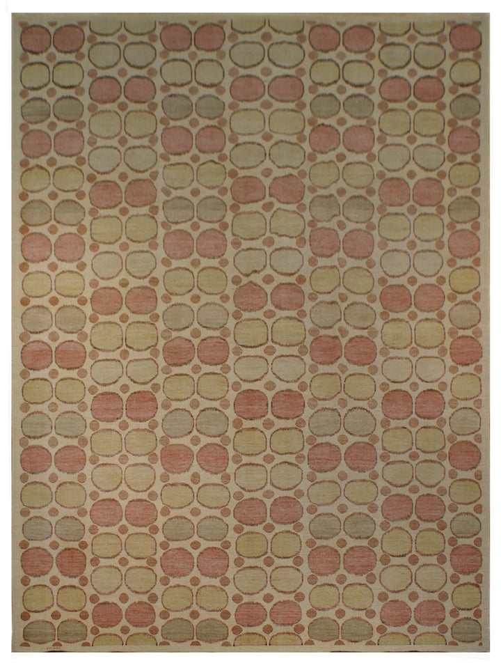 9'x12' Geometric Ikat Design Ariana Modern Rug